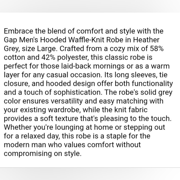 GAP Robe NWT UNOPENED - Picture 7 of 8